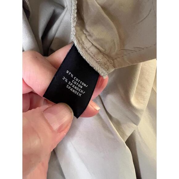 Lafayette 148 New York Beige Flat Front Cropped Dress Pants High Rise Size 12 - Picture 8 of 10